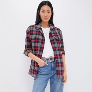 NWT TUCKERNUCK  Red Plaid Platt Ranch Shirt Jacket; Small